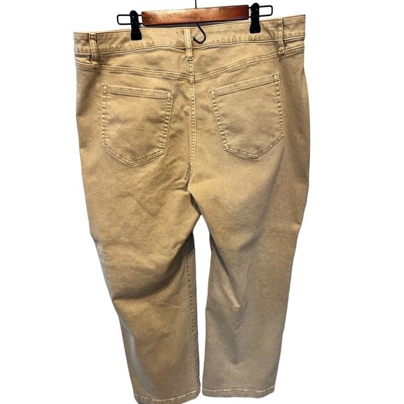 Lane Bryant Woman's Size 18 Tan Jeans 30” inseam - Picture 3 of 3
